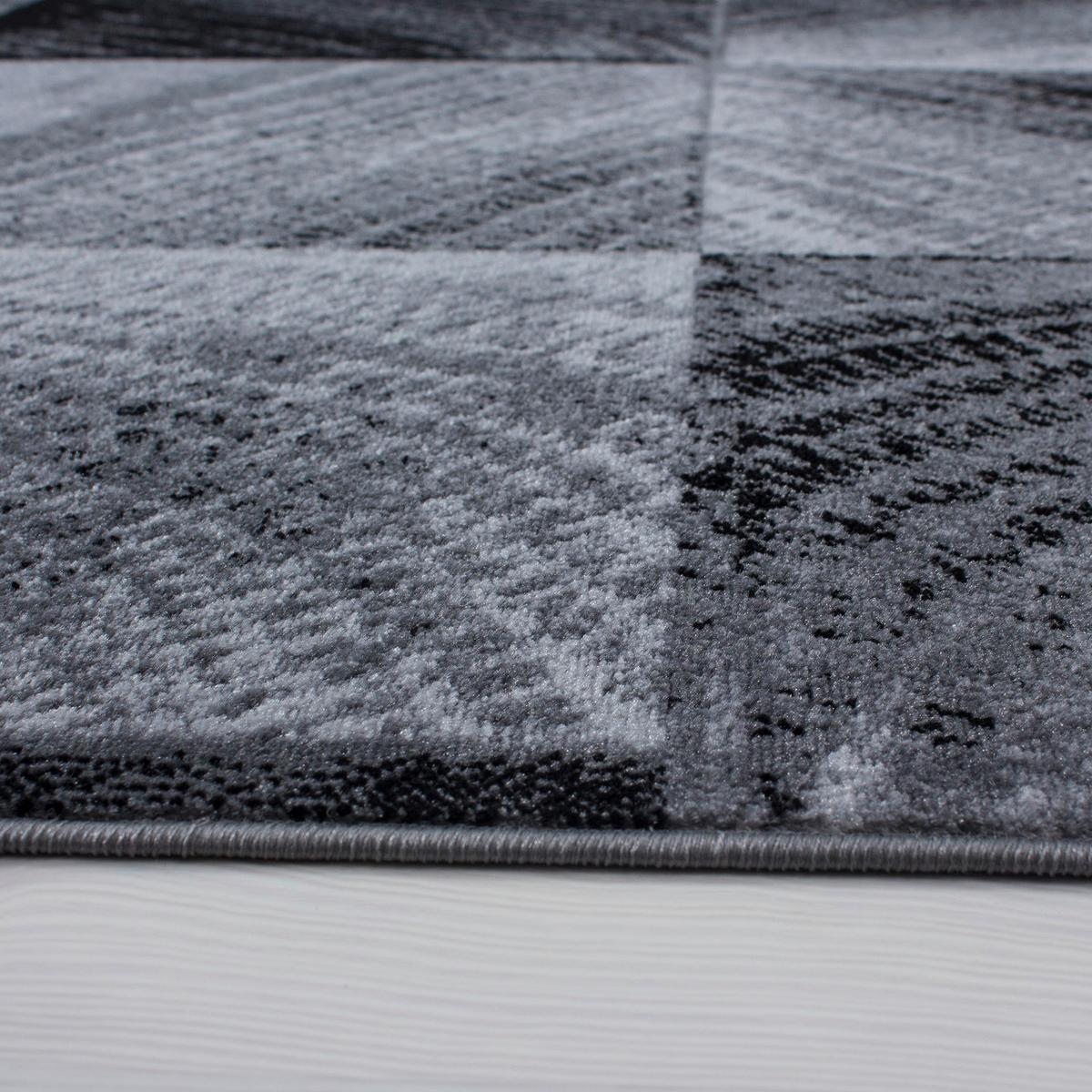 Webteppich Plus Schwarz ca. 80x150cm - Schwarz, Design, Textil (80/150cm)