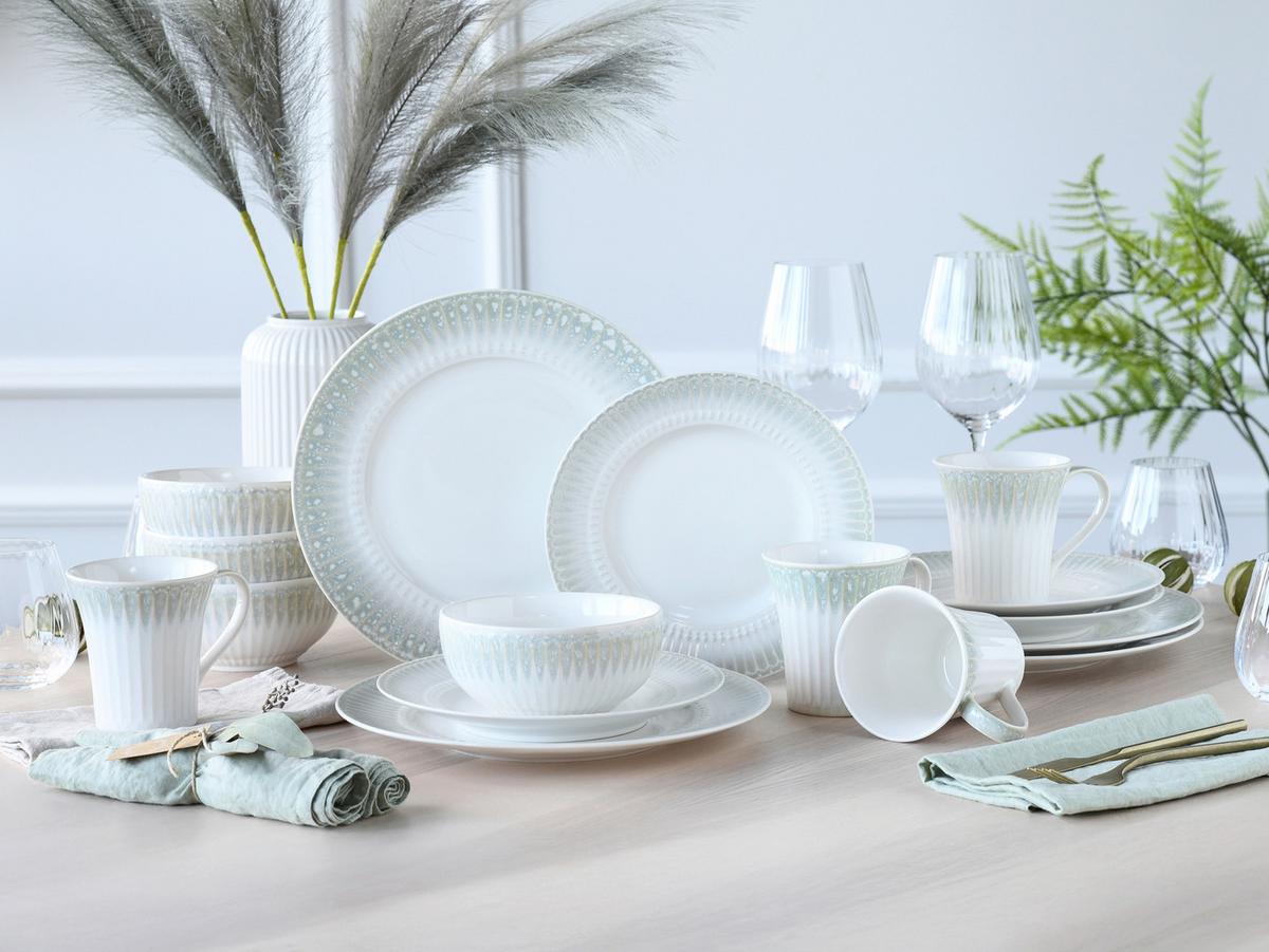 Kombinirani Servis Celadon Beige, 16-Delni - krem barve/biserna, Basics, keramika - Creatable