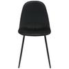 STOL LIO - svart, Modern, metall/trä (43/86/55cm) - Bessagi Home