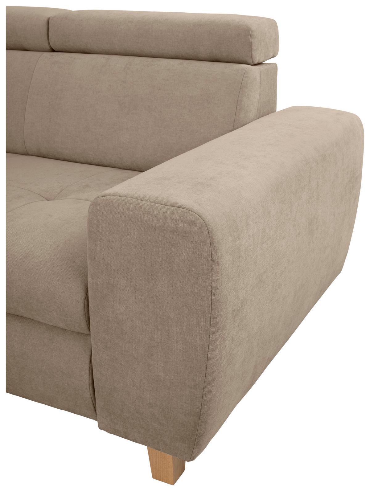 Kutna Garnitura Lugo - sivo-bež, Moderno, drvo/metal (205/98/266cm) - Modern Living