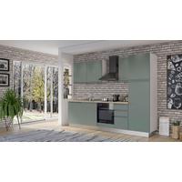 Blok Kuhinja S Aparatima Gilda Gola - bijela/zelena, Moderno, drvni materijal/drvo (285/216/60cm) - Modern Living