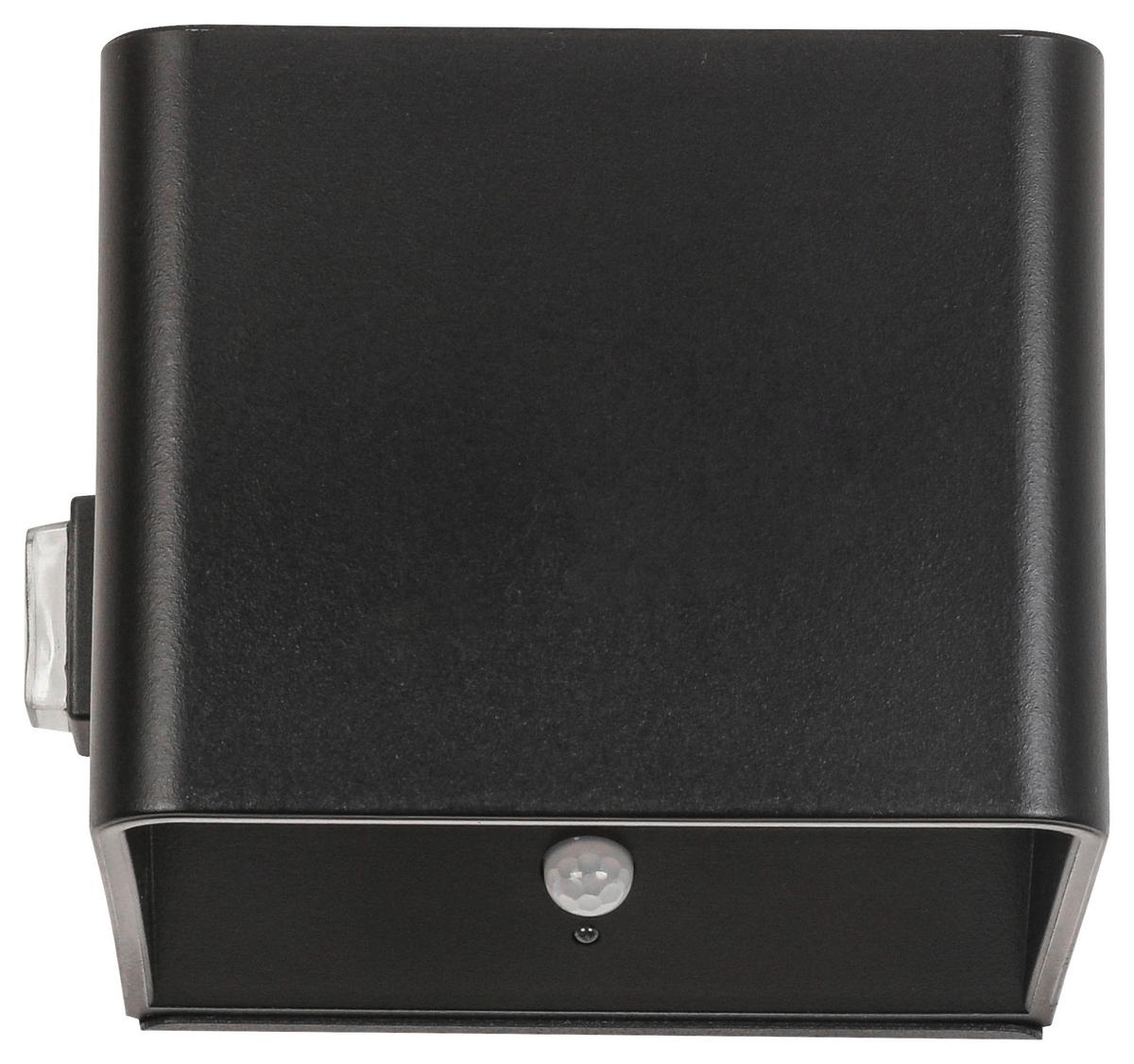 LED-Wandleuchte Hero1 Schwarz max. 3 Watt - Schwarz, MODERN, Kunststoff/Metall (10,28/10,1/8,05cm) - Modern Living