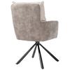 STOL MED ARMSTÖD SOPHIE - beige/svart, Modern, metall/textil (60/93/67cm) - Premium Living
