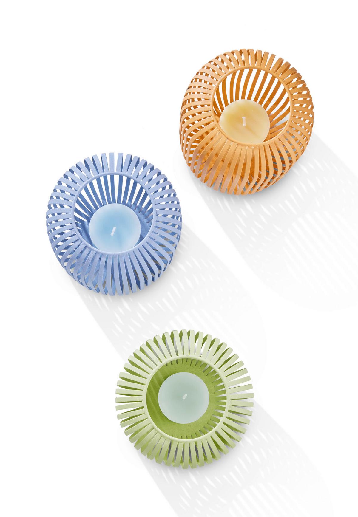 Laterne Lig Small Pastellblau - Pastellblau, Basics, Metall (20,5/23cm) - FYNCH-HATTON