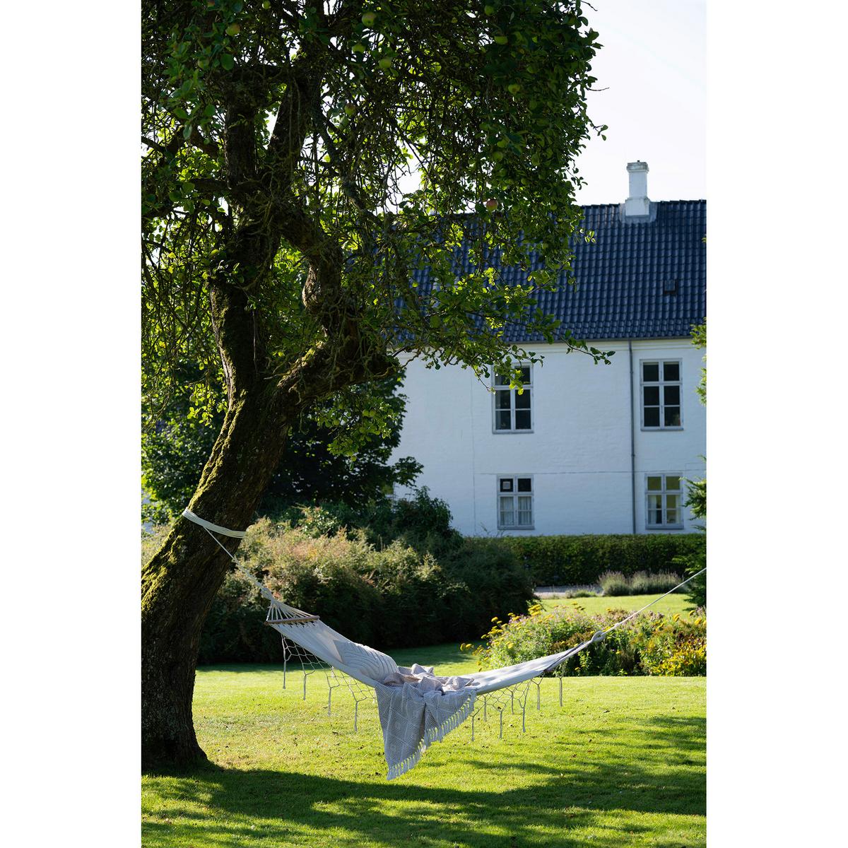 Hängematte Edessa Weiß - Weiß, Basics, Holz/Textil (200/3/80cm)