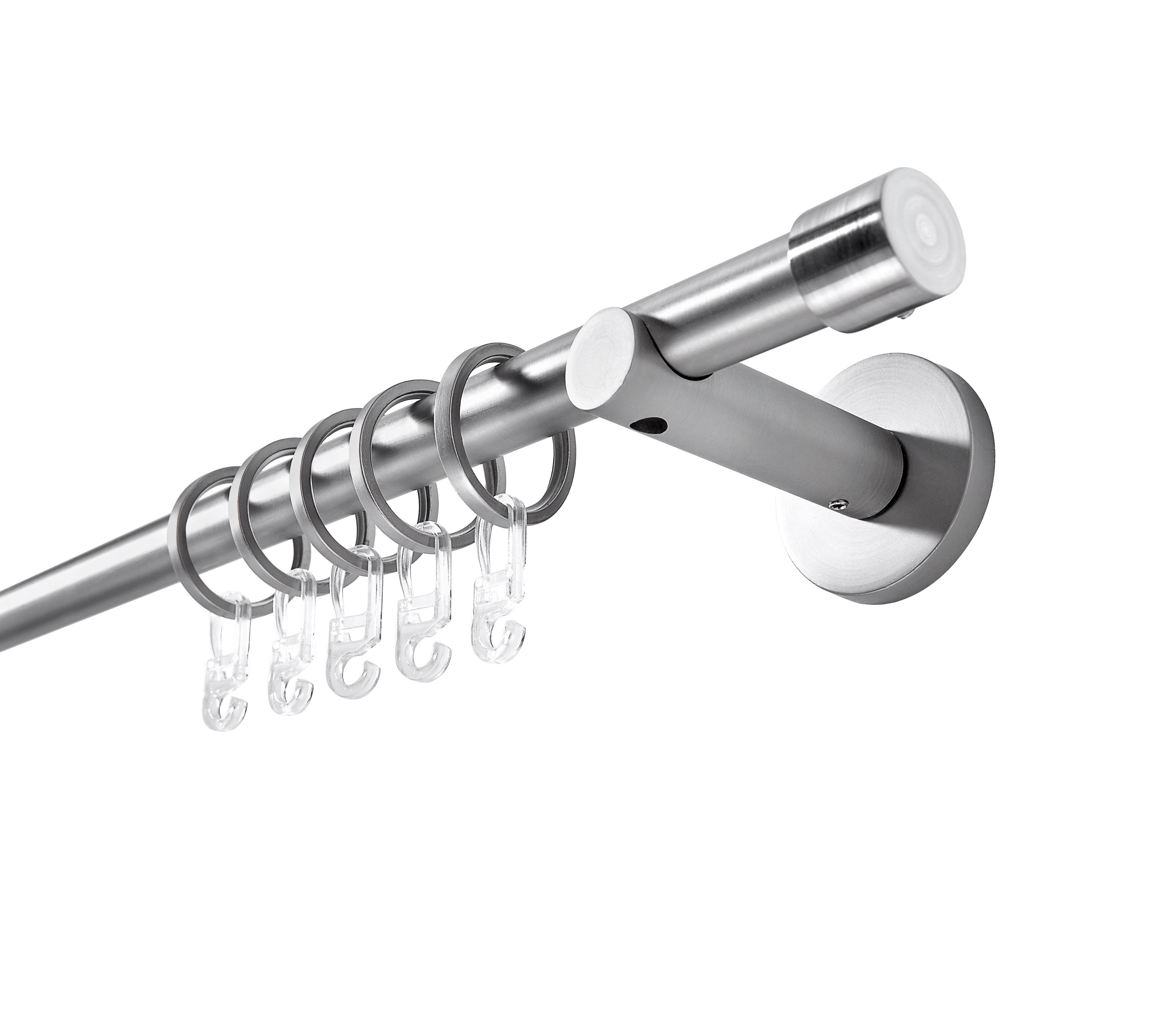 DRĄŻEK OKRĄGŁY - ZESTAW SABELLA - kolor stalowy, Basics, metal (120cm) - Boxxx