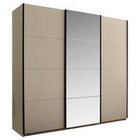 Ormar S Kliznim Vratima Carano - kašmir/crna, Konvencionalno, staklo/drvni materijal (215/204/63cm) - Modern Living