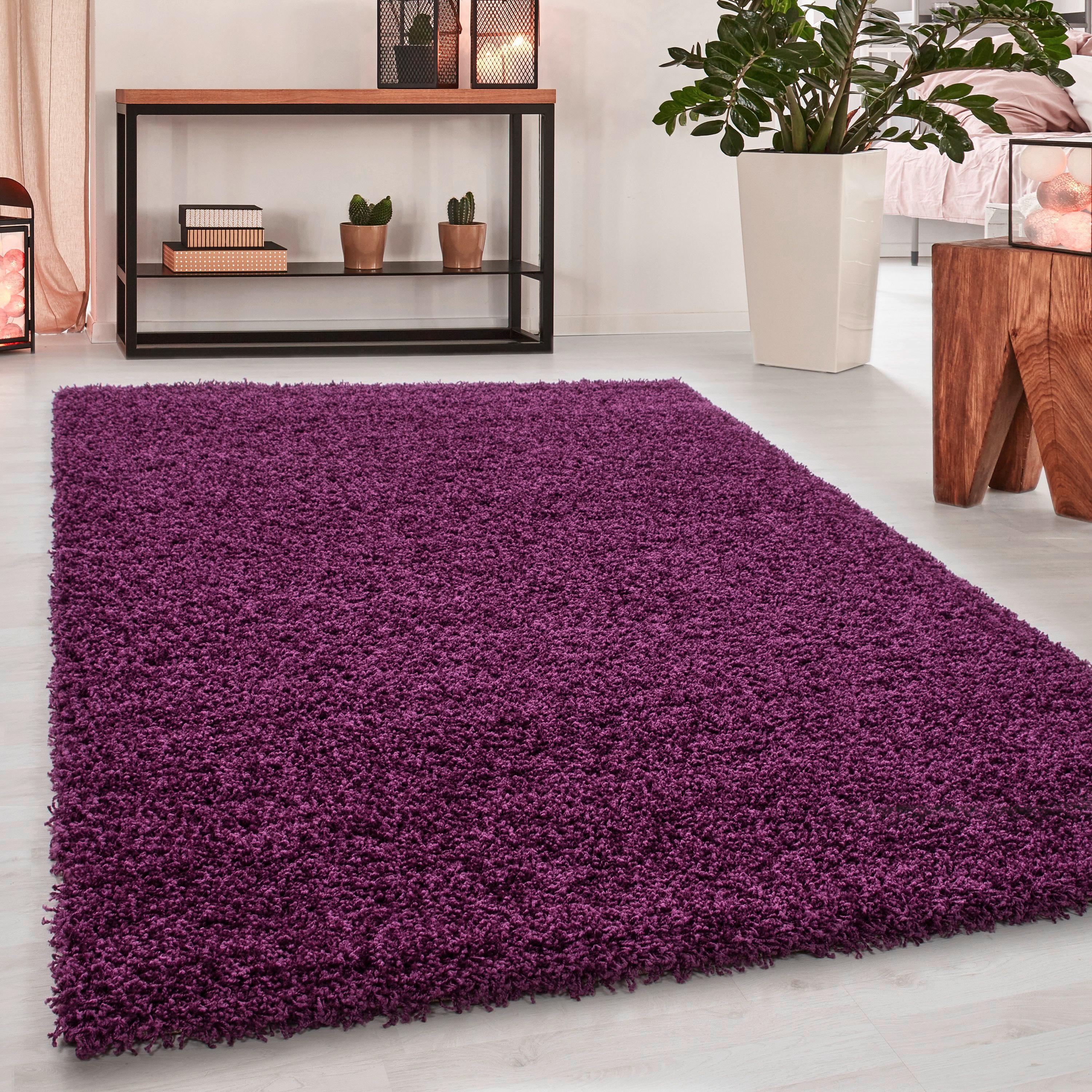 Hochflorteppich Dream Lila ca. 60x110cm - Lila, KONVENTIONELL, Textil (60/110cm) - Novel