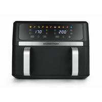 Heißluftfritteuse Gourmetmaxx Schwarz max. 2400 Watt - Edelstahlfarben/Schwarz, Basics, Kunststoff/Metall (40,5/35,4/29cm)