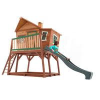 Spielhaus A030.150.00 aus Zeder Massiv - Braun/Naturfarben, KONVENTIONELL, Holz (435/291/180cm) - Ambia Garden