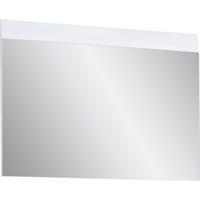LUSTRO ŚCIENNE ADANA - biały, Design, materiał drewnopochodny/szkło (86,9/62,7/2,6cm) - Carryhome