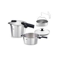 ZESTAW SZYBKOWARÓW 602-410-13- 090/0 FISSLER - kolor stalowy, Basics, metal (3,5 / 6,0l) - Fissler