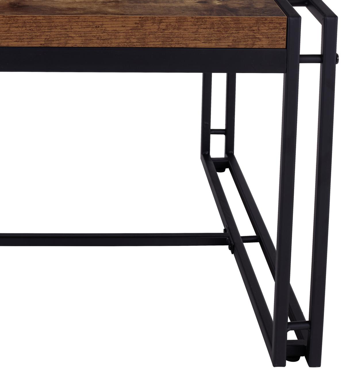 Klubska Miza Bistro, Naravne Barve, Črna - črna/naravne barve, Moderno, kovina/umetna masa (72/45/72cm)