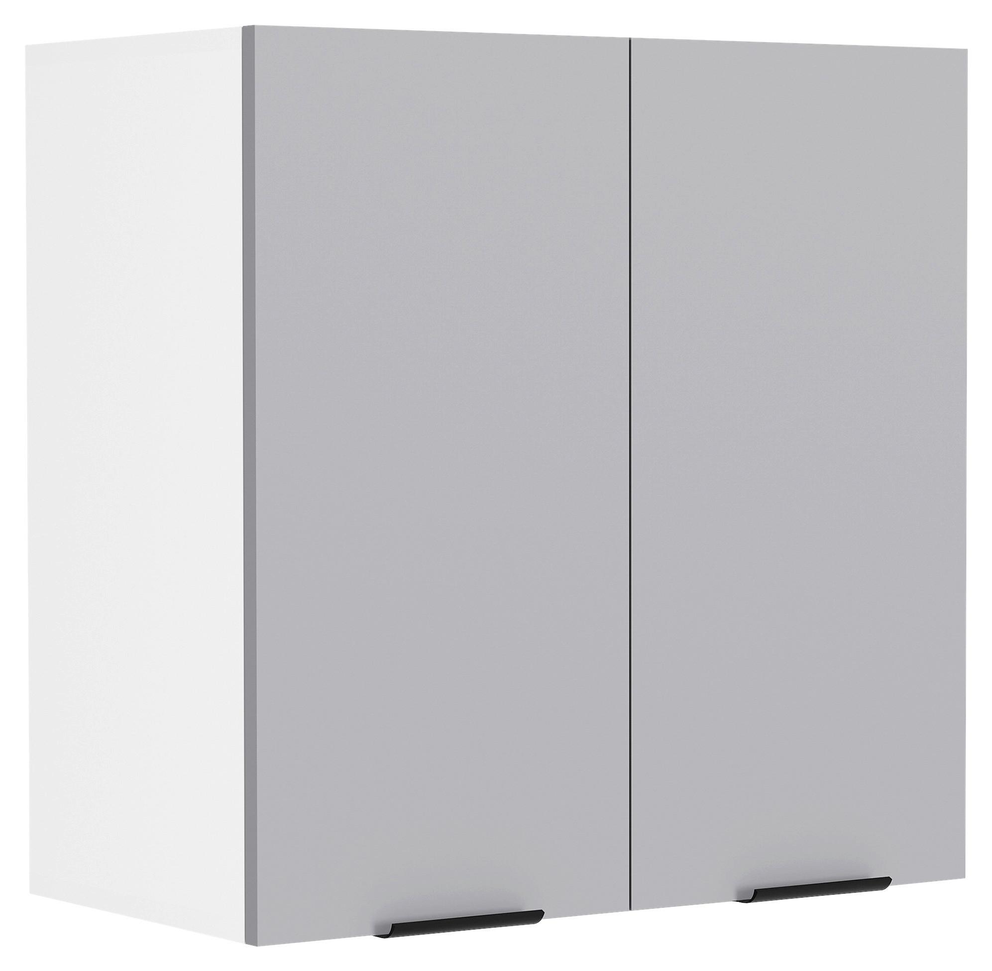 Küchenoberschrank Fasola - Weiss/Anthrazit, Trend, Holzwerkstoff/Kunststoff (60/60/31cm) - MID.YOU