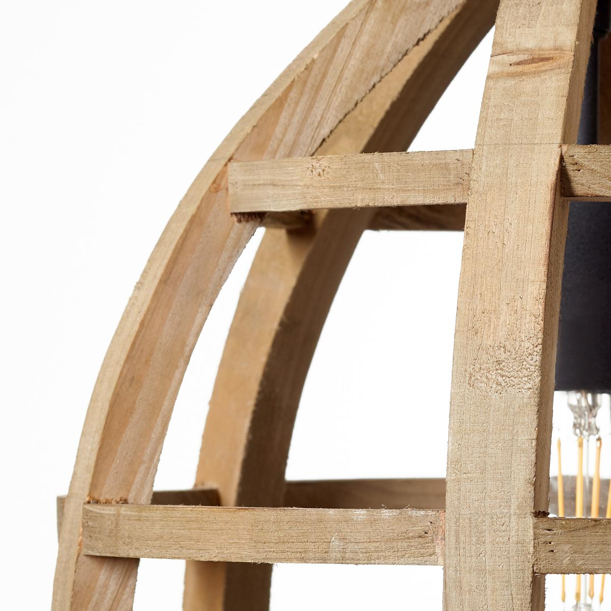 LAMPA ZWIESZANA 99155/66 MATRIX NATURE SMALL - czarny/jasnobrązowy, Natur, metal/drewno (34/143cm) - Brilliant