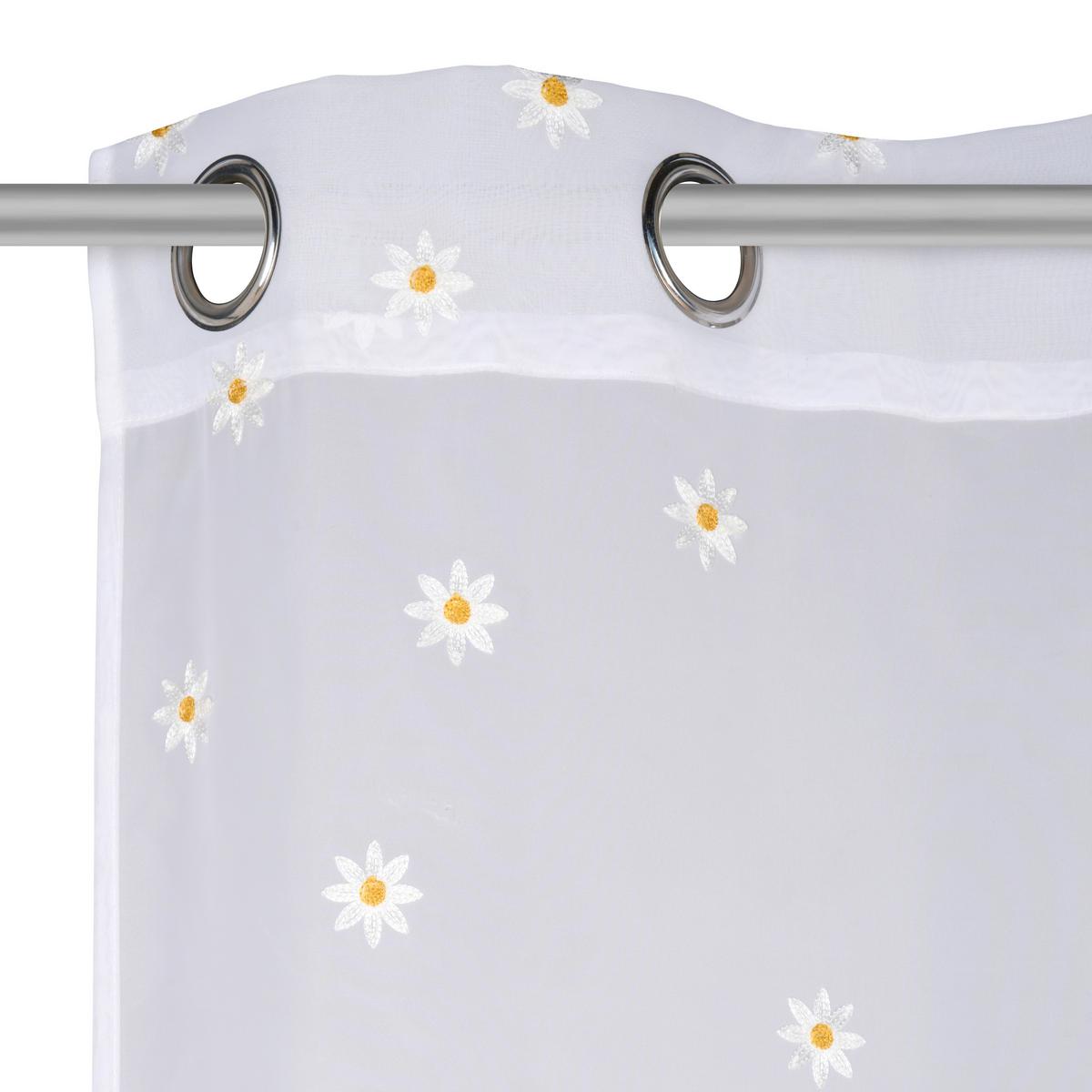 ZASŁONA NA PRZELOTKACH FLOWERY - biały/różnokolorowy, Design, tkanina (140/245cm) - Esposa