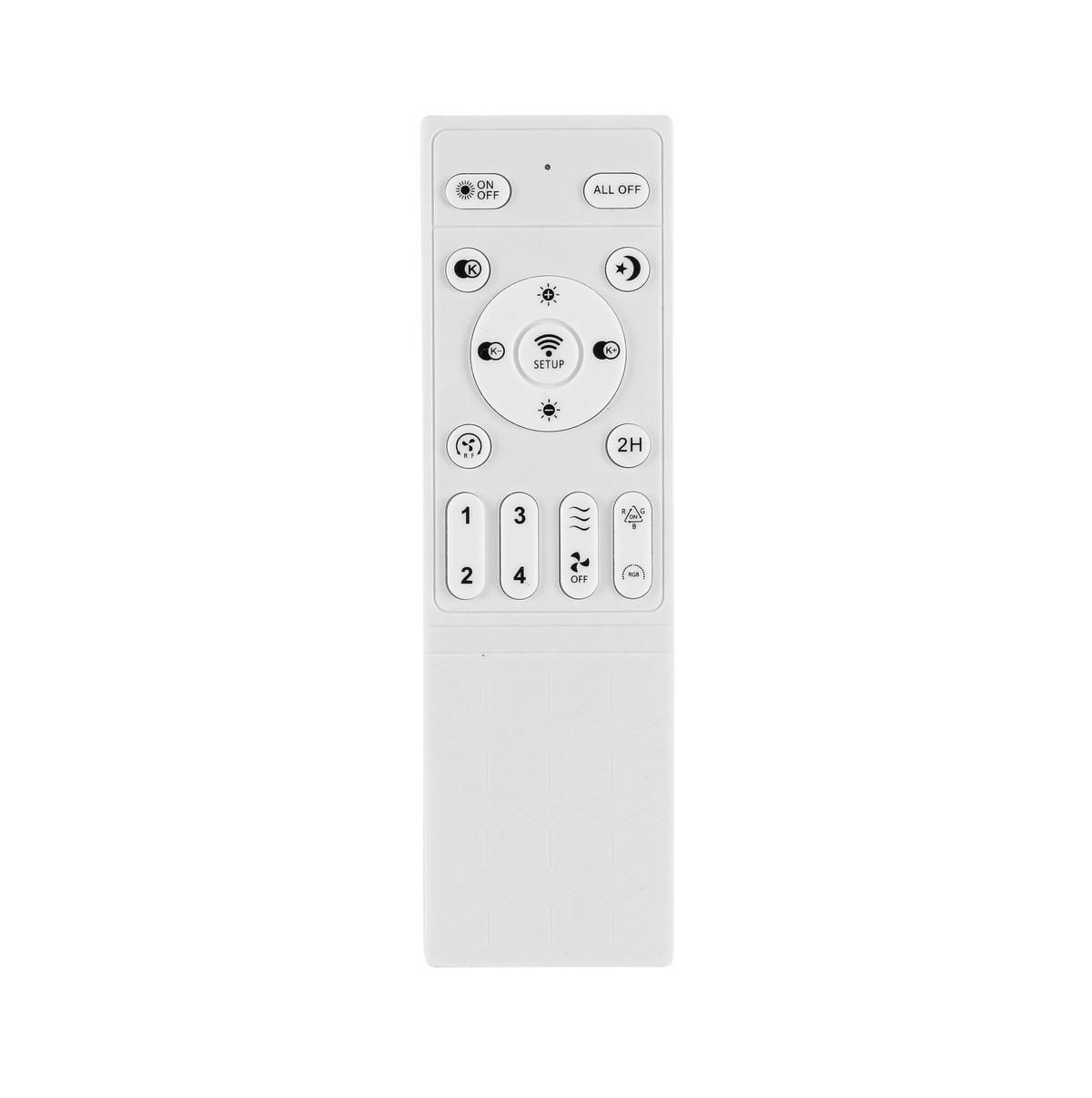 Deckenventilator Tuio Weiß/Chromfarben max. 0,07 W - Chromfarben/Weiß, MODERN, Kunststoff (45/16cm) - Mömax