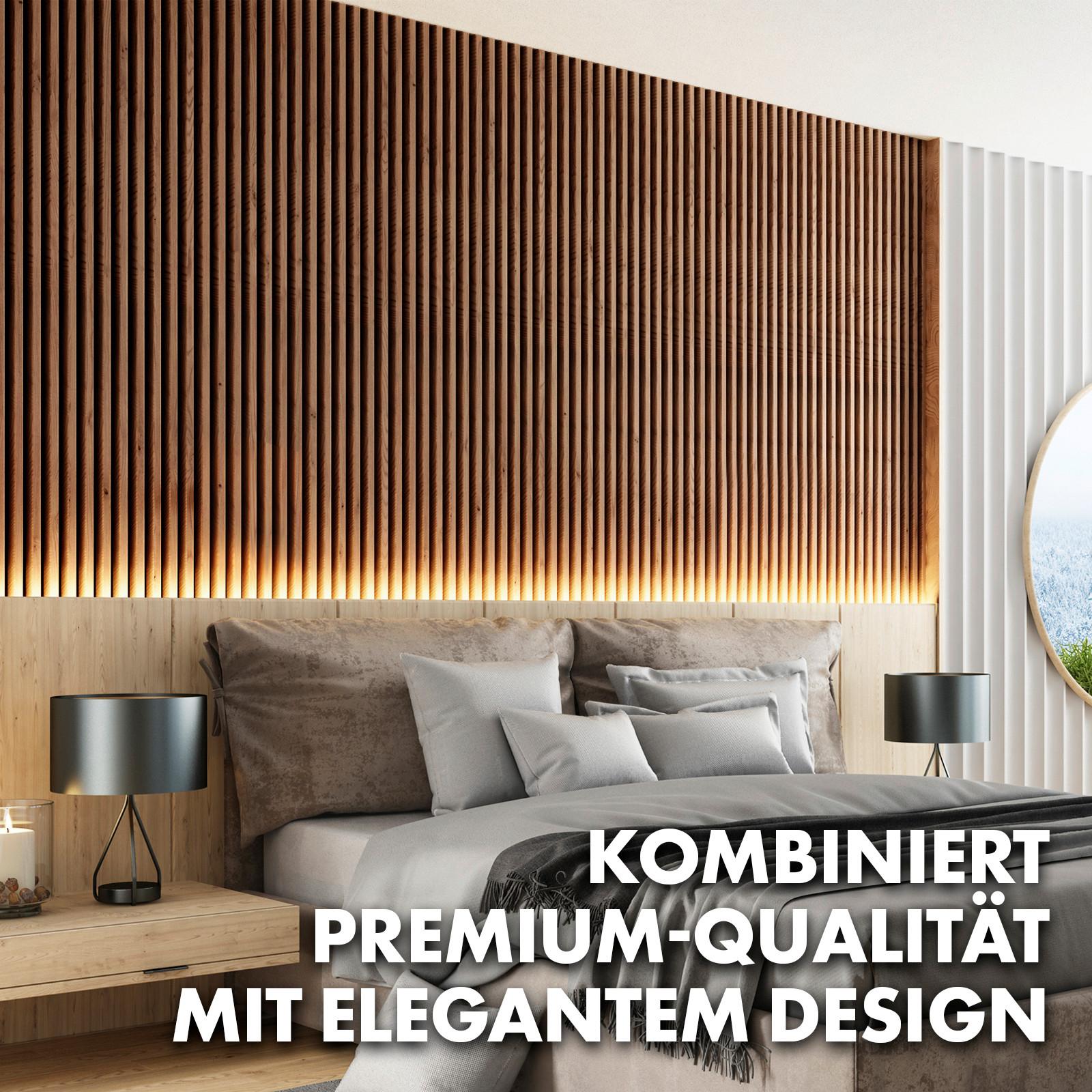 Akustikpaneel Walnussfarben - Walnussfarben, Basics, Holzwerkstoff (60/118cm)