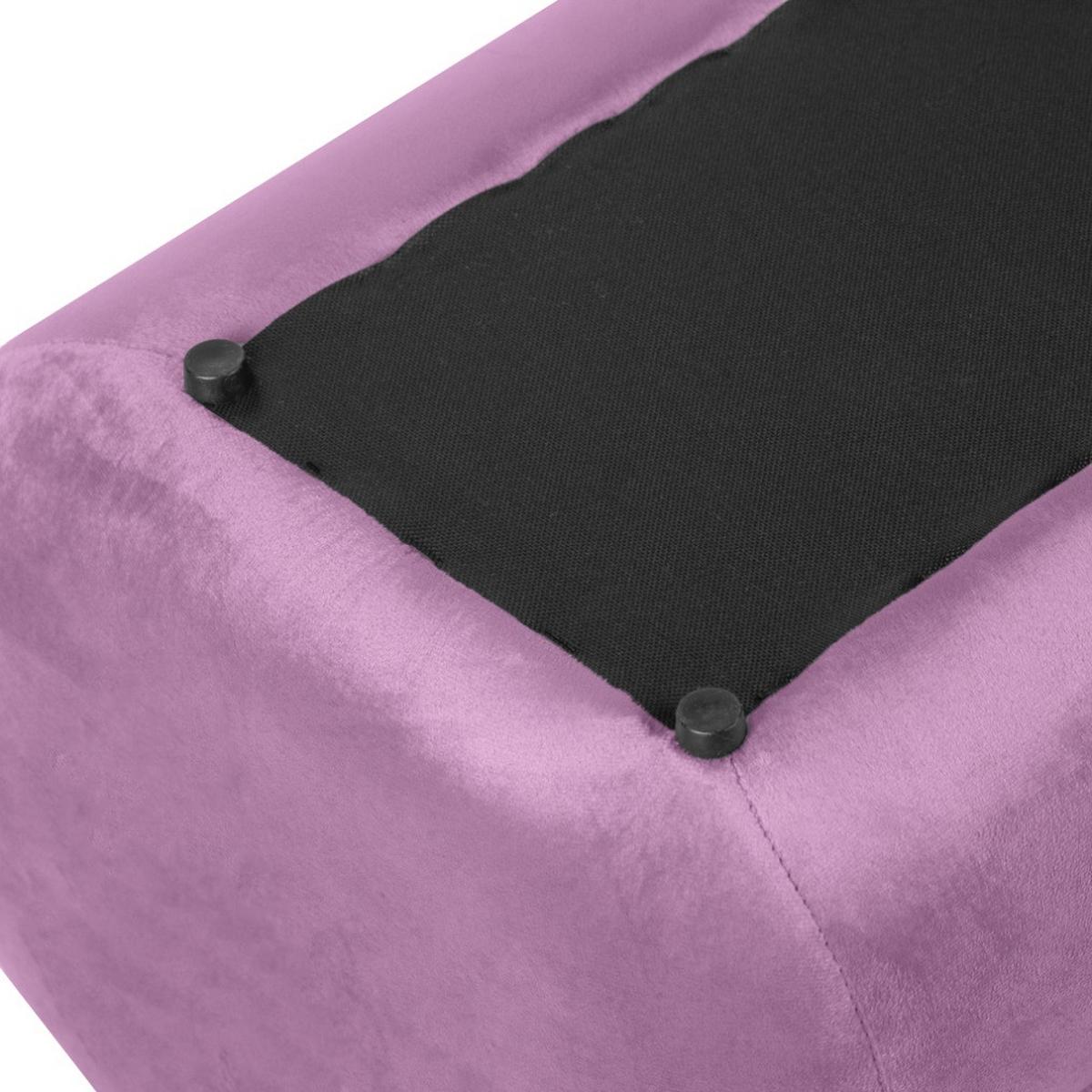 Ülőke Lila Deho - lila, Modern, faalapú anyag/textil (37/37cm)