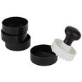 Hamburgerpresse Till in Schwarz/Weiß, 5 - Schwarz/Weiß, Kunststoff (6/6cm) Hamburgerpresse Till in Schwarz/Weiß, 5 - Schwarz/Weiß, Kunststoff (6/6cm)