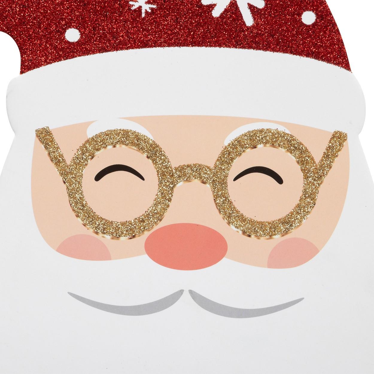 Semn decorativ cca. 70 cm Santa - alb/roșu, Modern, plastic (71cm)