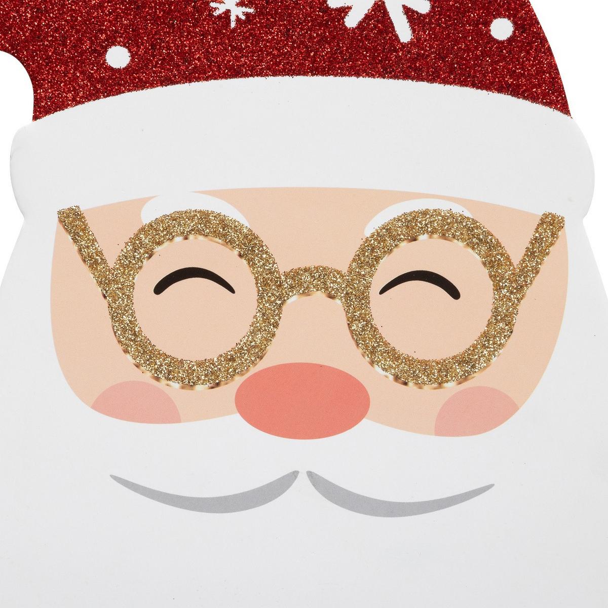 Semn decorativ cca. 70 cm Santa - alb/roșu, Modern, plastic (71cm)