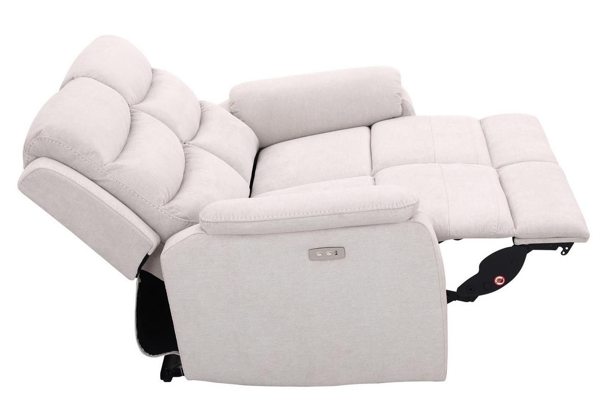 Dvosed Sa Relaks Funkcijama Manchester - bež/crna, Konvencionalno, tekstil/plastika (153/102/93cm) - Ondega