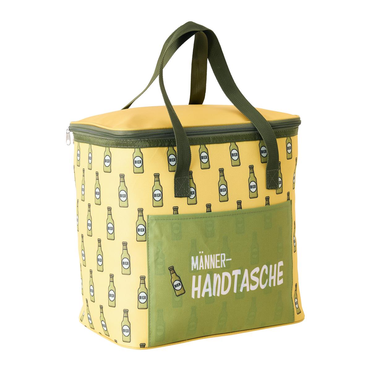 Kühltasche Betty Grün/Gelb/Weiß ca. 6l - Dunkelgrün/Hellgelb, KONVENTIONELL, Kunststoff (30,5/29/18cm) - Mömax