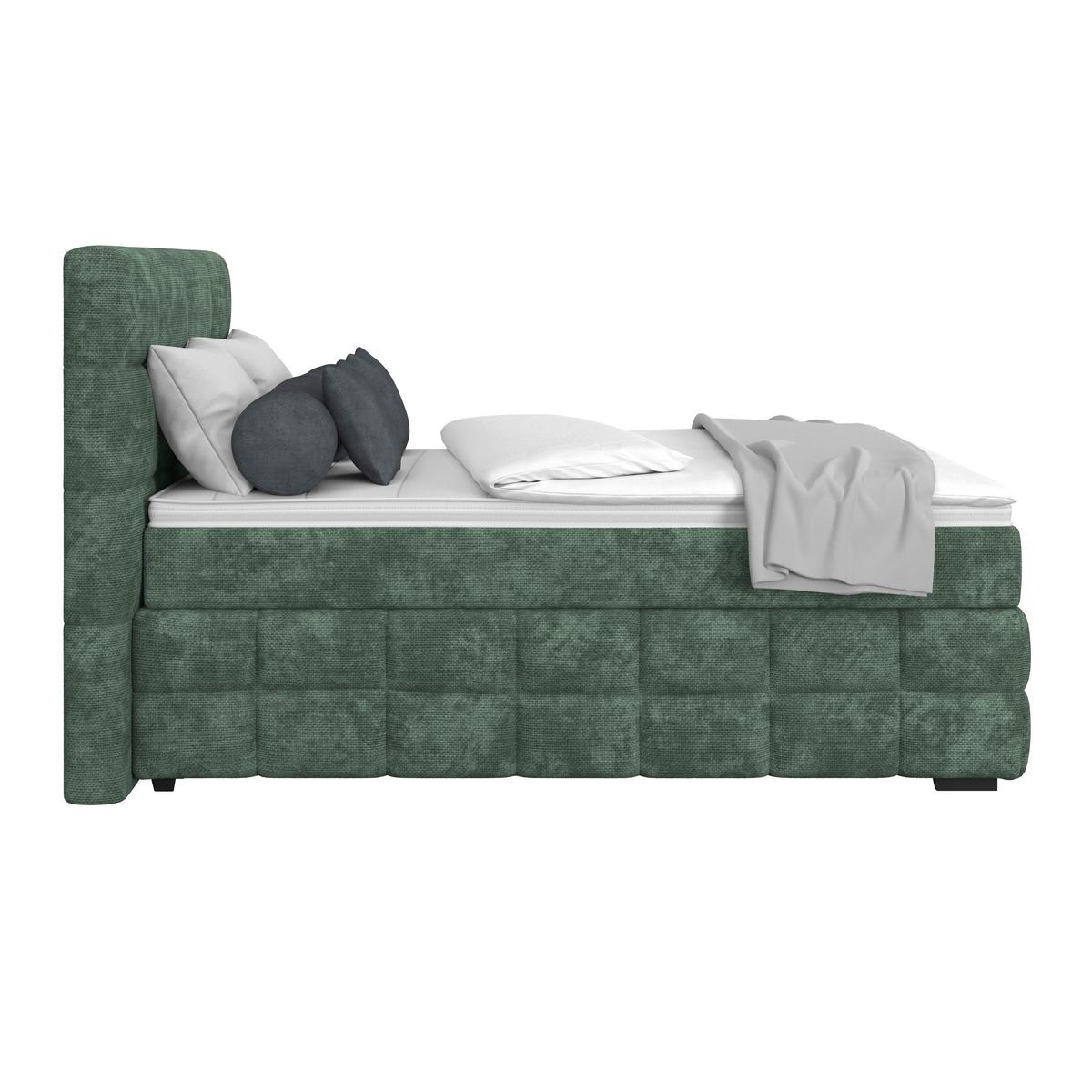 PAT BOX VEGA - verde, Trend, lemn/textil (140/200cm) - Modern Living