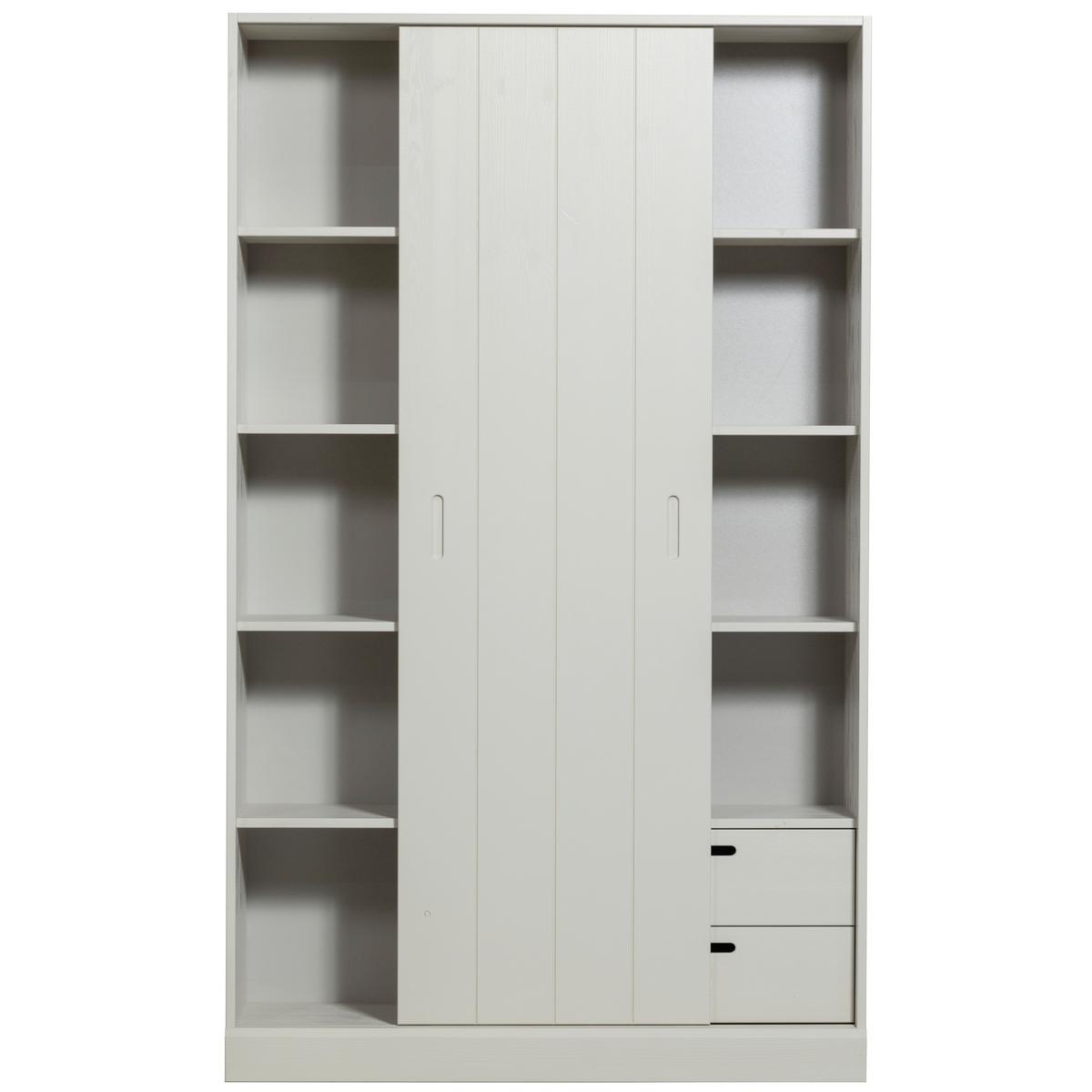 Schiebetürenschrank Mila Grau - Grau, Design, Holz (120/200/42cm) - Livetastic