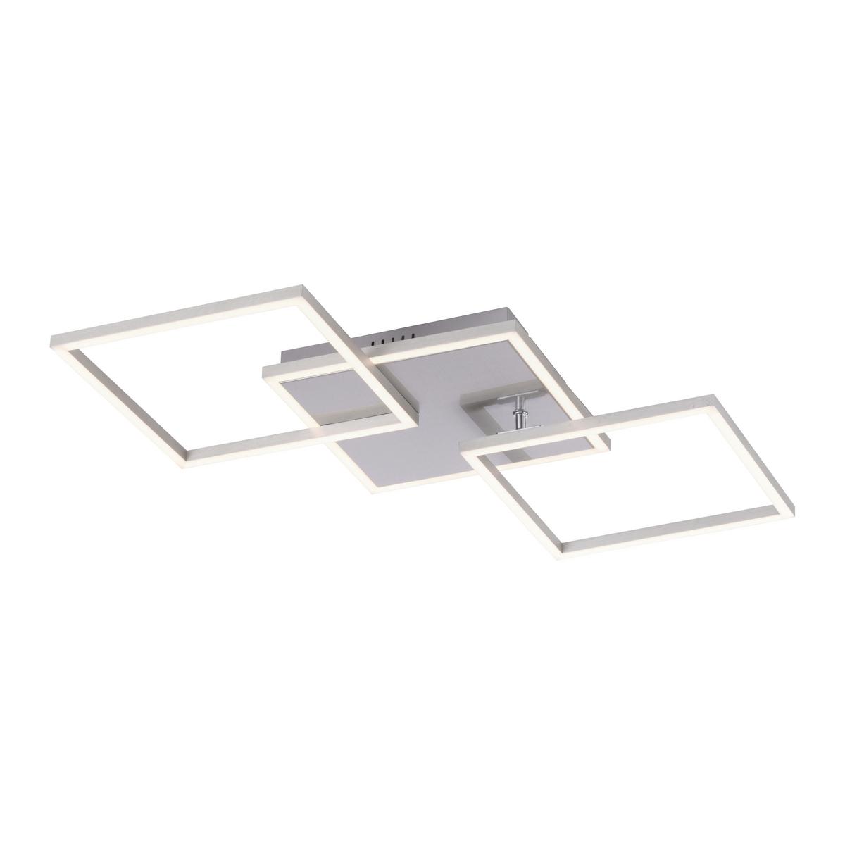 LED-Deckenleuchte Iven max. 21 Watt - Silberfarben, Basics, Kunststoff/Metall (75/45/7,3cm)