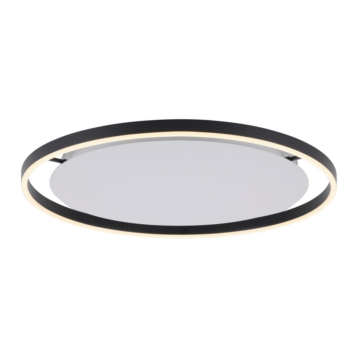 LAMPA SUFITOWA LED 15392-13 RITUS - antracytowy, Design, tworzywo sztuczne/metal (58,5/58,5/5,3cm)