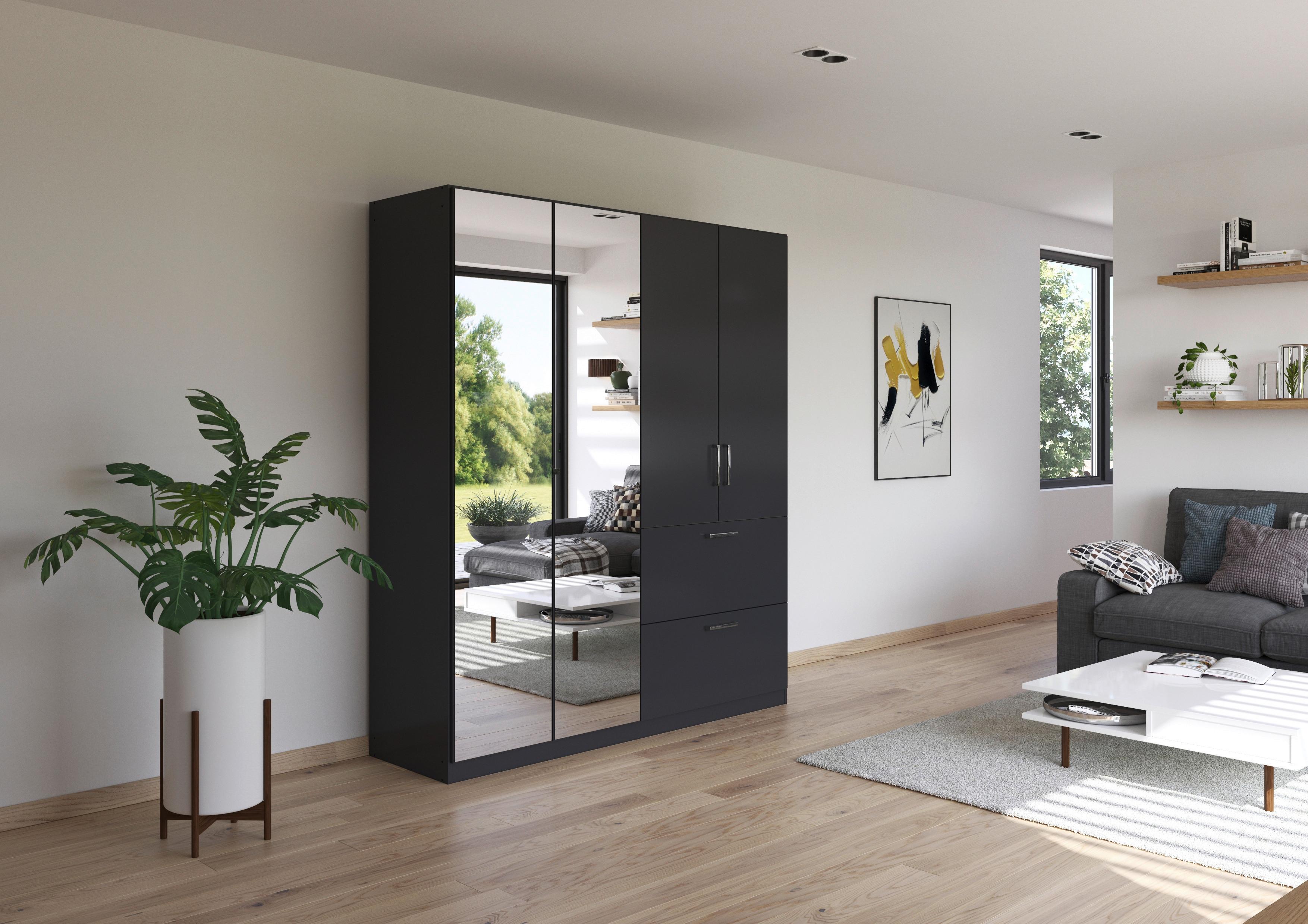 DULAP USI ROTATIVE PADUA - gri, Modern, material pe bază de lemn (180/210/54cm) - Modern Living