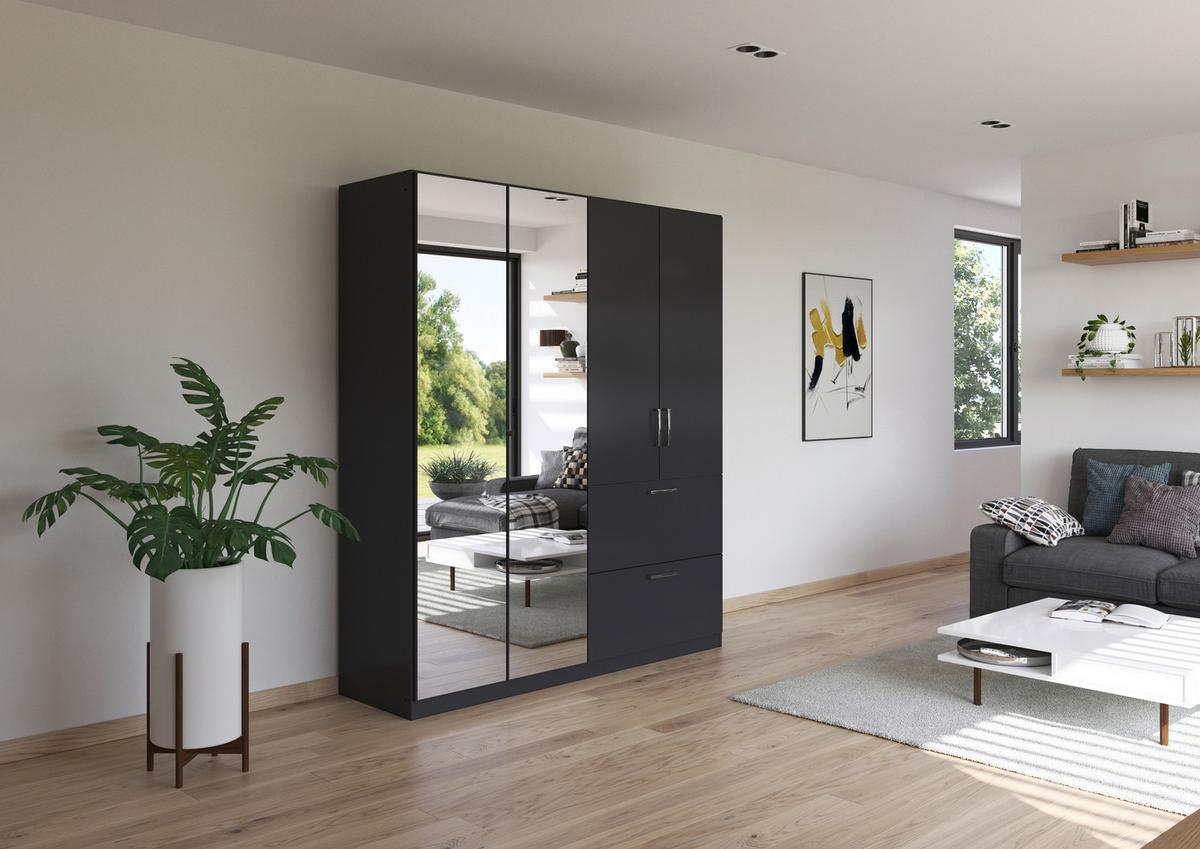 DULAP USI ROTATIVE PADUA - gri, Modern, material pe bază de lemn (180/210/54cm) - Modern Living