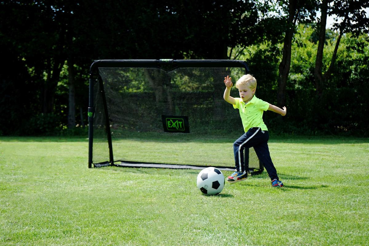Fußballtor Exit Maestro Schwarz - Schwarz, KONVENTIONELL, Kunststoff/Metall (180/120/120cm) - EXIT Toys