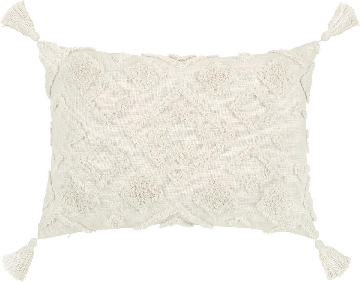 Pernă decorativă Ibiza, cca. 40x60cm - alb, Modern, textil (40/60cm) - Premium Living