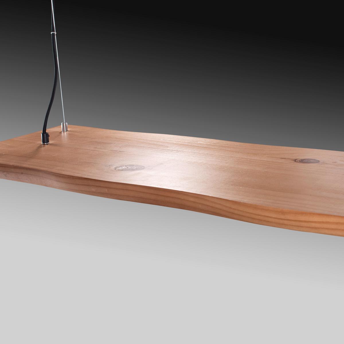 LAMPA WISZĄCA LED 2625-79 PALMA - kolor naturalny/czarny, Natur, tworzywo sztuczne/metal (120/30/120cm) - Paul Neuhaus