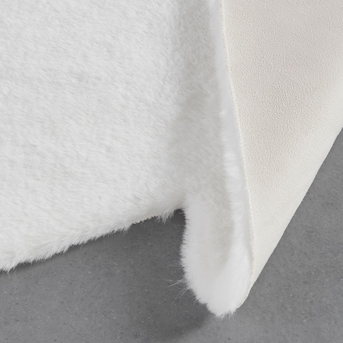 Blană sintetică Marlene - alb, textil/blană (90/60cm) - Modern Living