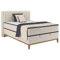 Boxbett Elena Creme ca. 120x200cm - Creme, KONVENTIONELL, Holz/Holzwerkstoff (120/200cm) - Sembella