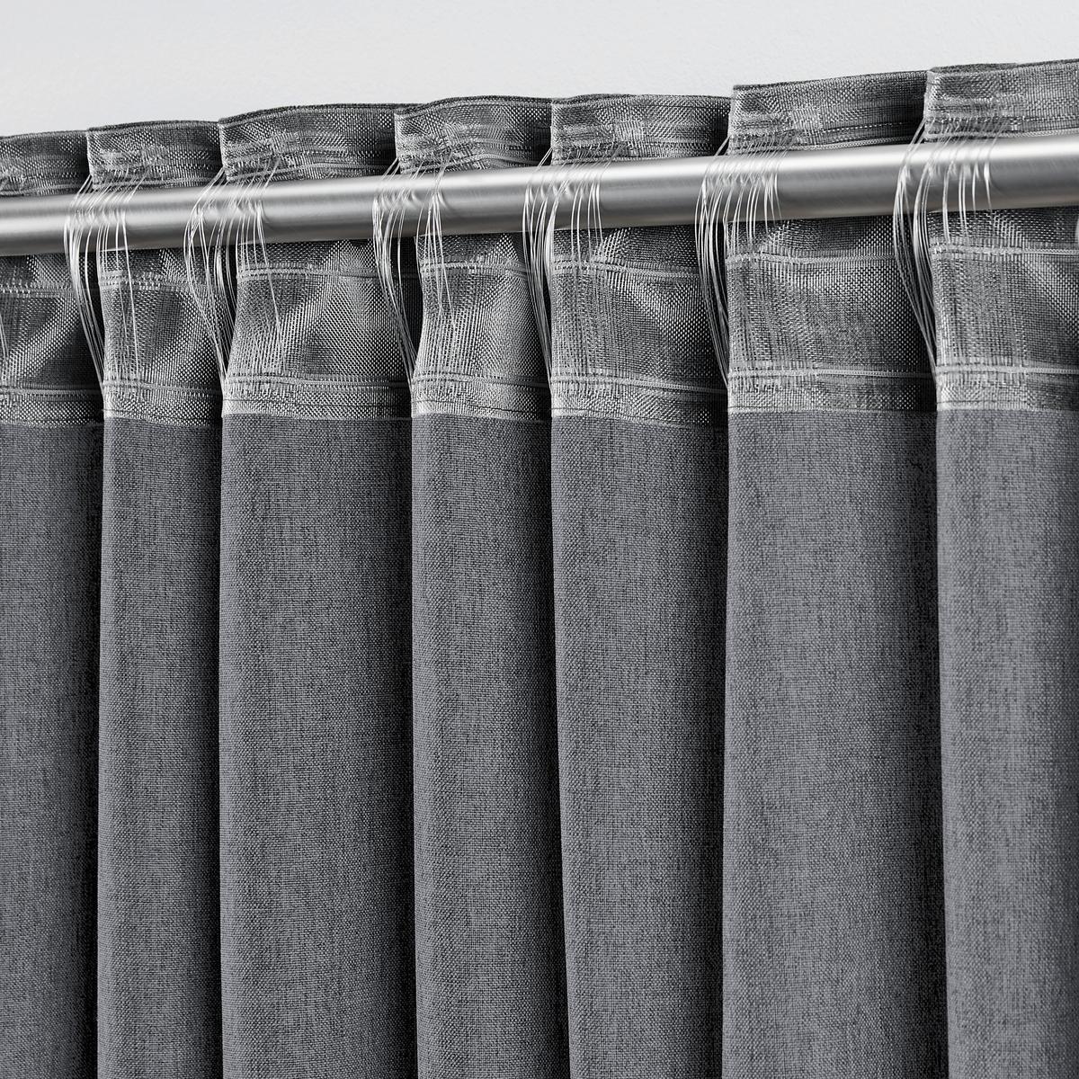 Fertigvorhang Ulrich in Anthrazit ca. 135x175cm - Anthrazit, Modern, Textil (135/175cm) - Modern Living