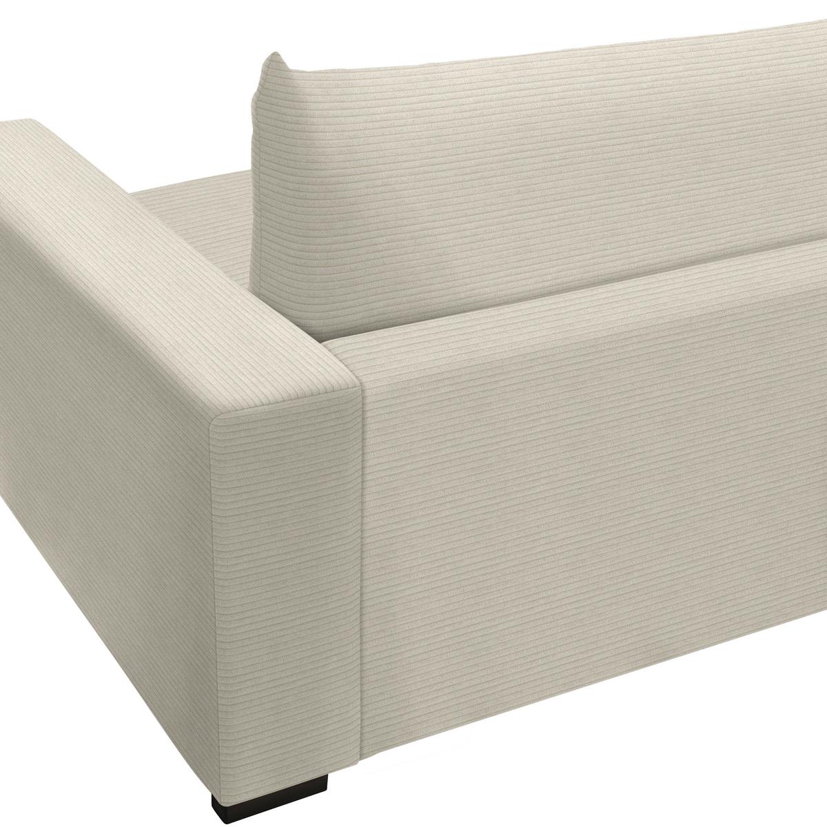 Megasofa Pedro Creme - Creme, MODERN, Holz/Holzwerkstoff (261/83/124cm) - Mömax