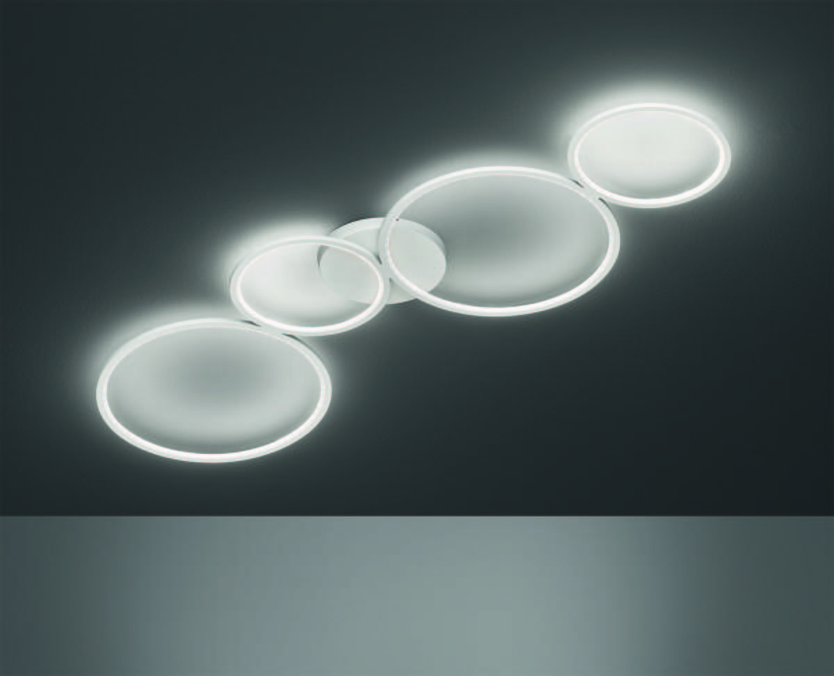LED-Deckenleuchte Rondo in Weiß max. 37 Watt - Weiß, Design, Metall (97/5,5/34,3cm) - Trio Leuchten