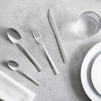 Besteckset Uschi aus Edelstahl, 16-teilig - Silberfarben, Metall - Based