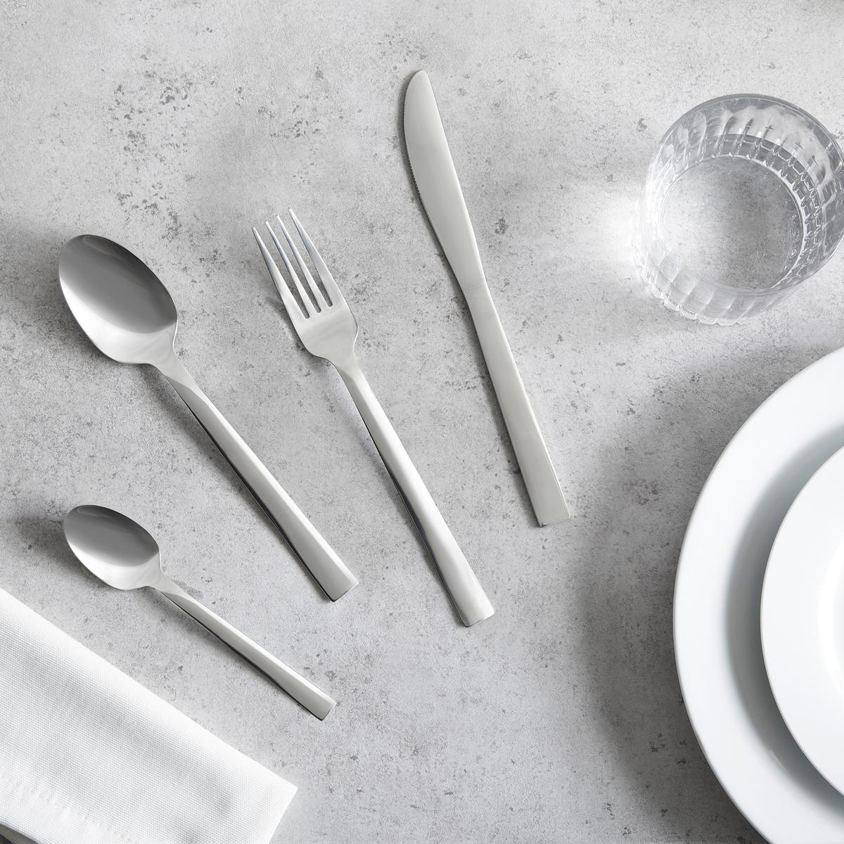 Besteckset Uschi aus Edelstahl, 16-teilig - Silberfarben, Metall - Based