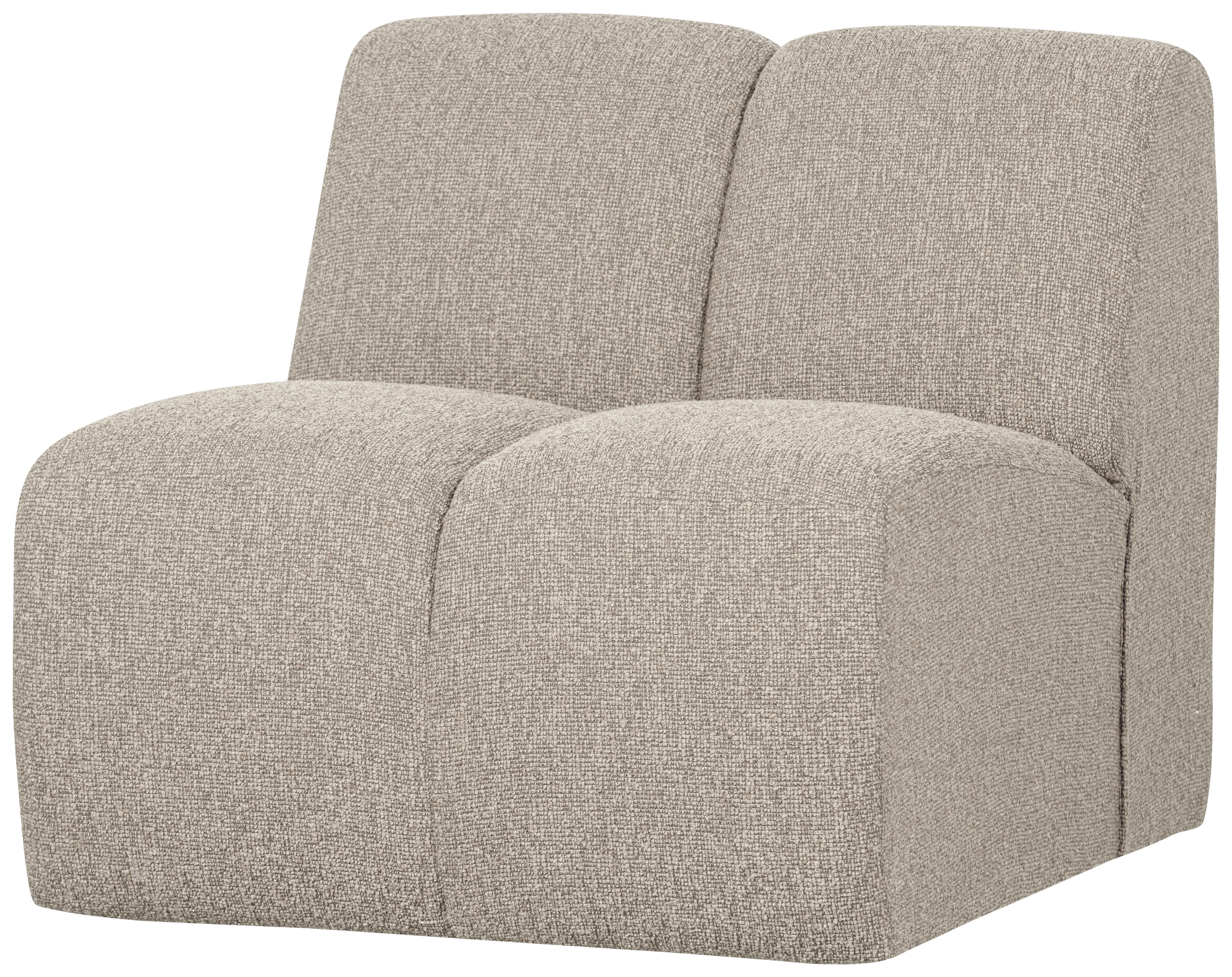 Sofaelement Mojo Beige B: 84cm - Beige/Schwarz, Design, Kunststoff/Textil (84/74/97cm) - Livetastic