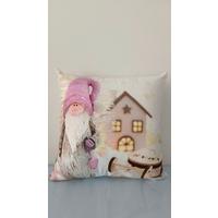 Díszpárna Pink Elf - textil (45/45cm)
