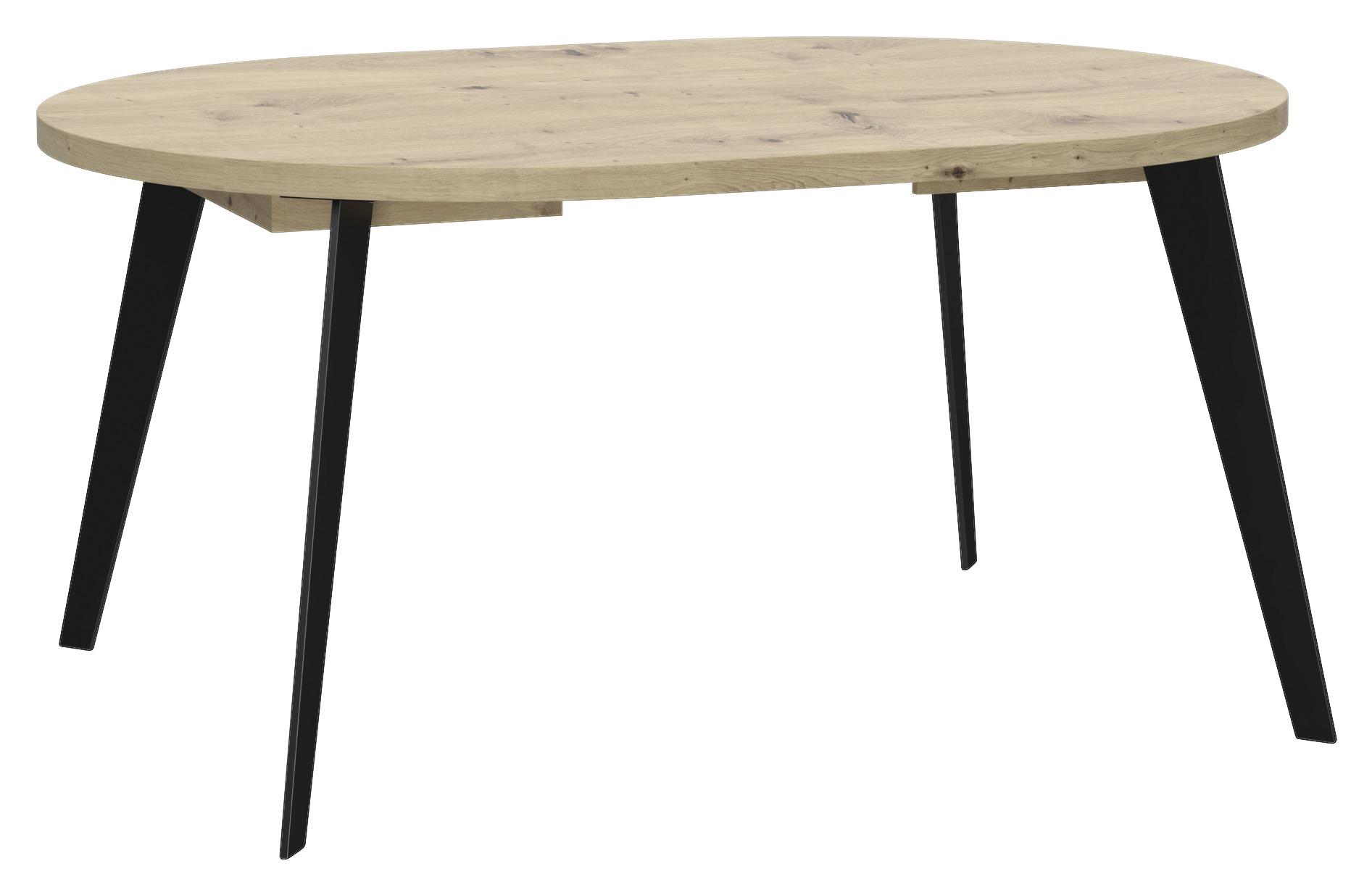 Kihúzható Asztal Toby - Artisan tölgy, modern, Faalapú anyag (110/74,5/110cm)