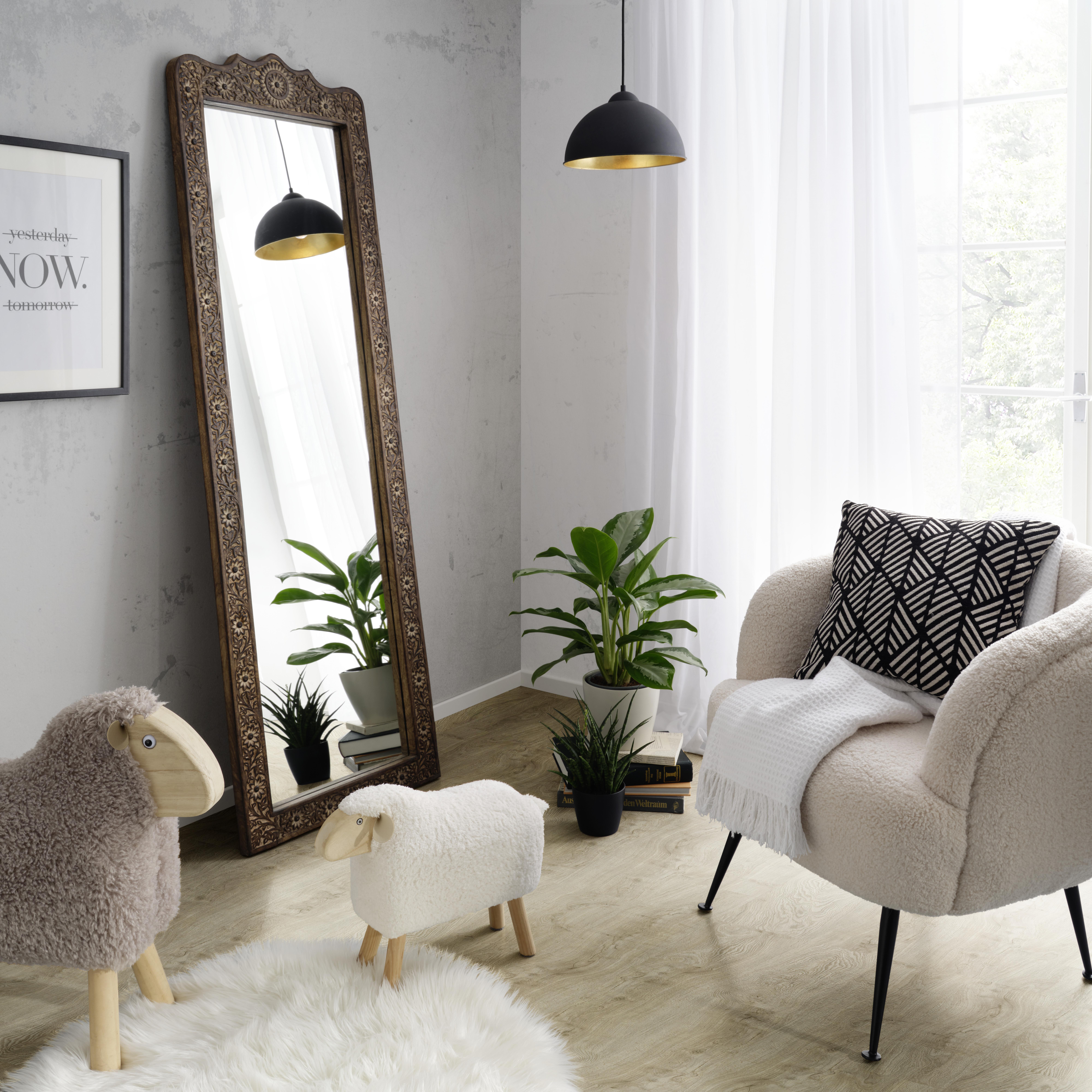 WANDSPIEGEL ALEA -TREND- - Braun, LIFESTYLE, Holz/Holzwerkstoff (58/183/3,5cm) - Premium Living
