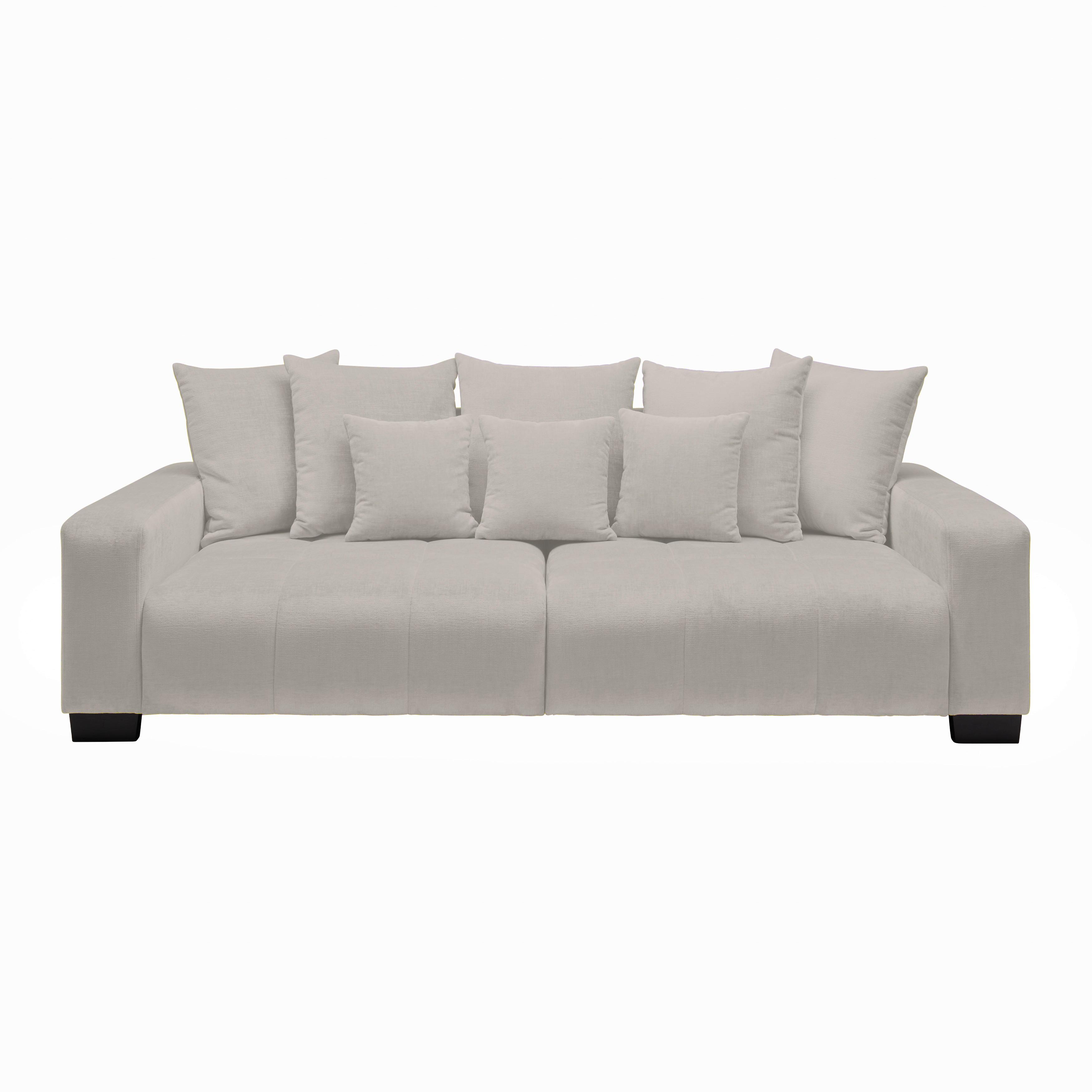 Bigsofa Matteo Creme - Creme/Schwarz, MODERN, Holz (246/93cm) - Based