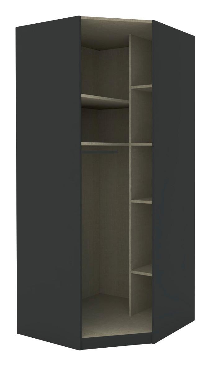 Sarokszekrény Váz Unit - Antracit, modern, Faalapú anyag (91,1/210/91,1cm) - Based